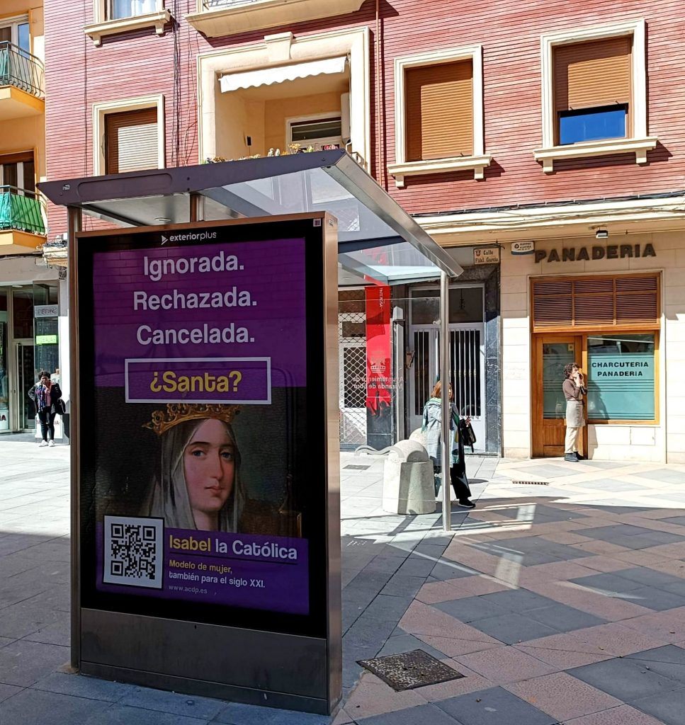 En día internacional de la mujer, Isabel la católica aparece en calles de toda España